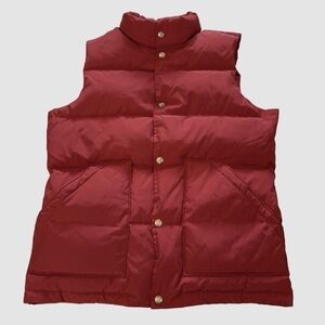 Lands’ End Hyper Dry Mens 600 Down Vest NWT, Size S / 34-36, Brick Red